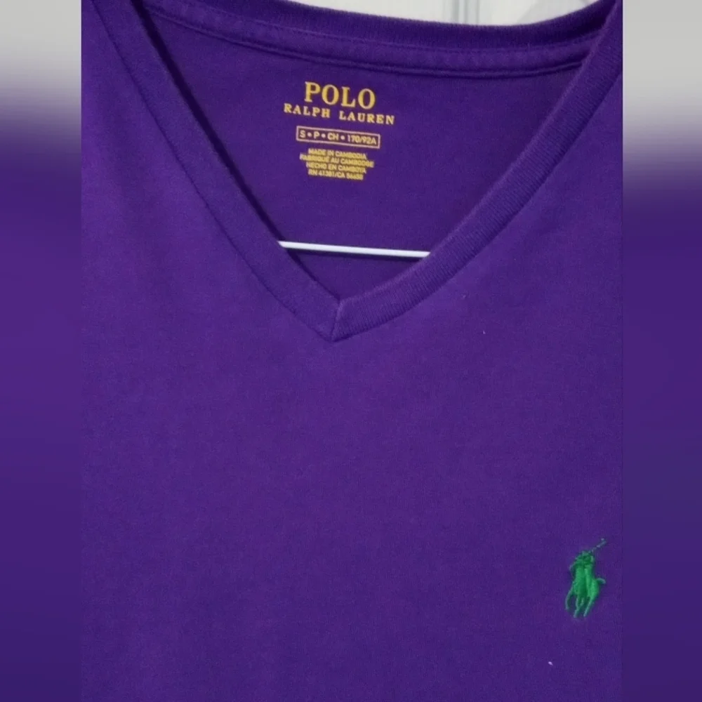 Polo by Ralph Lauren Deep Purple V-Neck Shirt